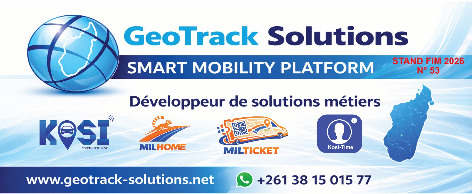 Tableau de bord de géolocalisation de flotte automobile